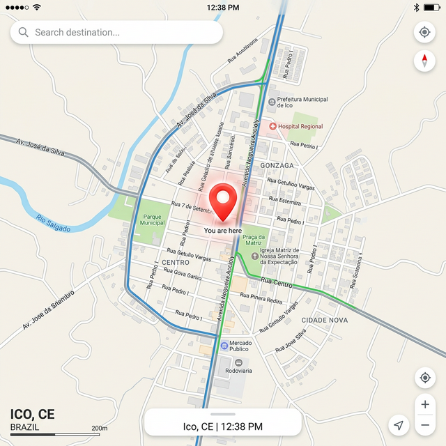 Mapa de Icó